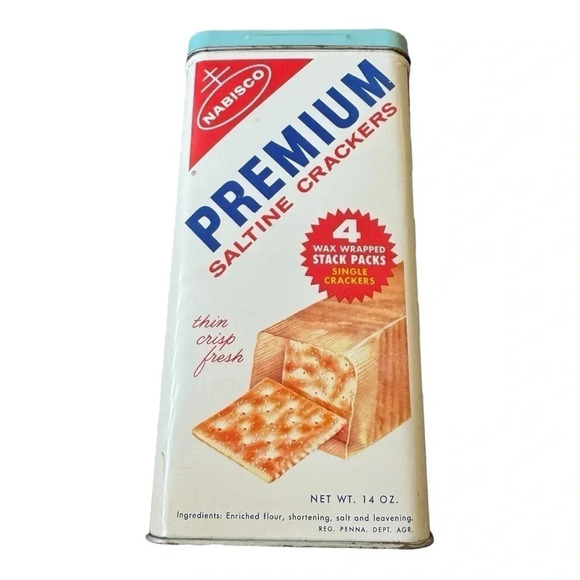 Bilingual 1960's Premium Nabisco Tin - Picture 2 of 6